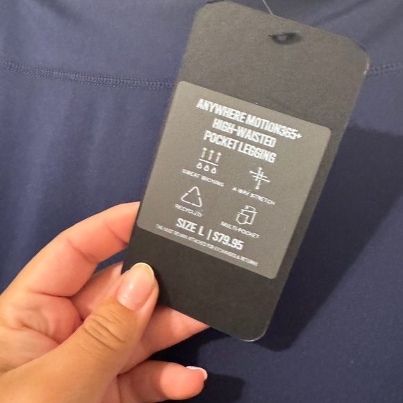 Fabletics Anywhere Motion365+ High-Waisted Pocket Legging Sz large - Picture 6 of 7